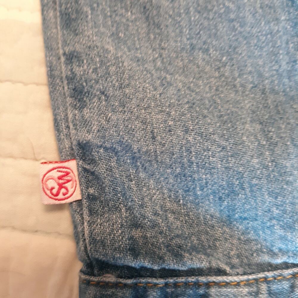 Sophia & Sam Denim Vest Size 18 mth Embroidered Butterflies Buttons Up - Picture 5 of 7
